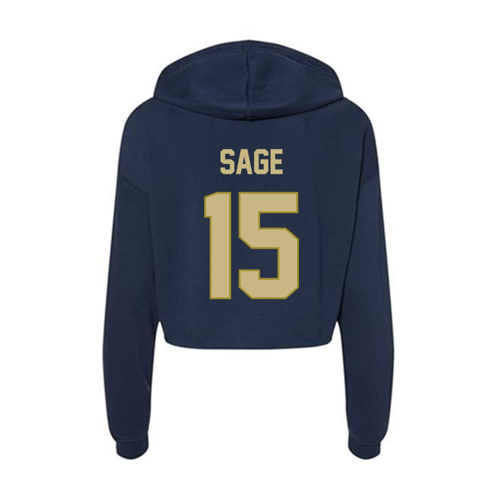 Oral Roberts - NCAA Women's Basketball : Ashlyn Sage - Women's Crop Fleece Hoodie-1