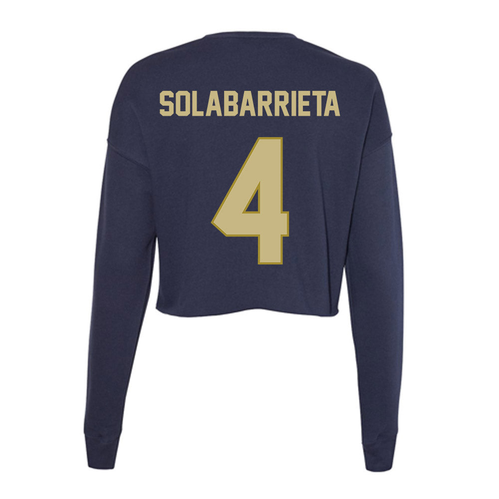 Oral Roberts - NCAA Women's Volleyball : Maite Solabarrieta - Women's Cropped Crew Fleece-1