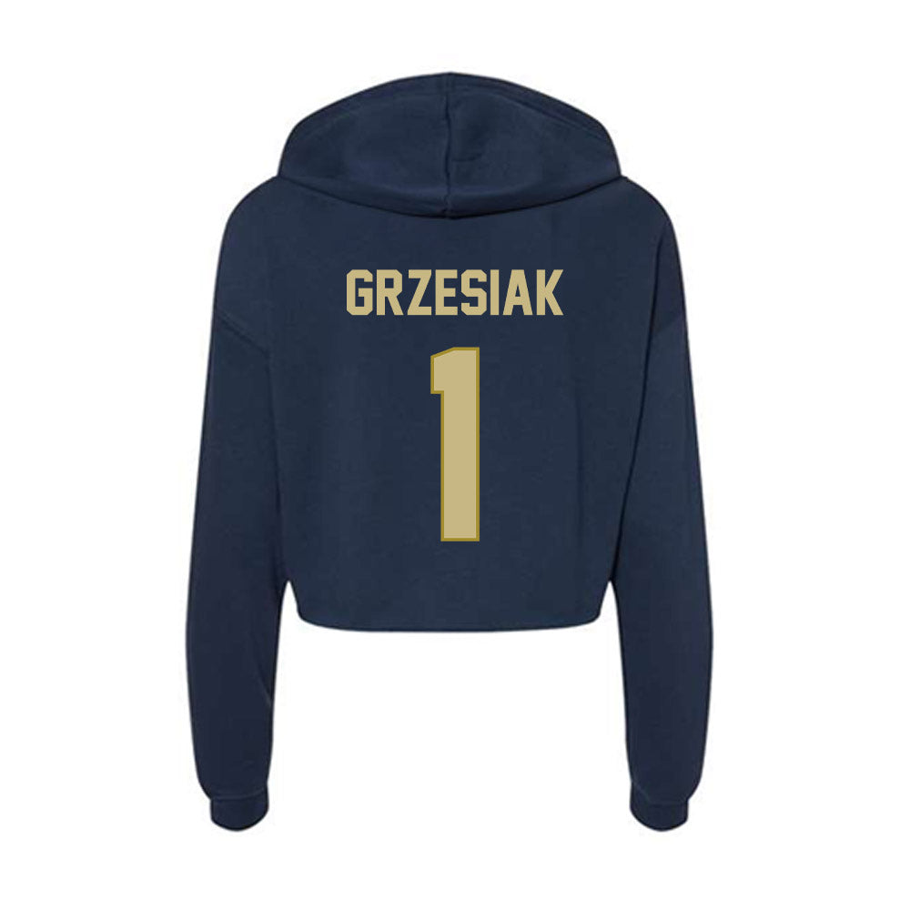 Oral Roberts - NCAA Men's Soccer : Jakub Grzesiak - Women's Crop Fleece Hoodie-1