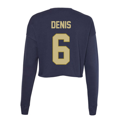 Oral Roberts - NCAA Men's Soccer : Emmanuel Denis - Women's Cropped Crew Fleece-1