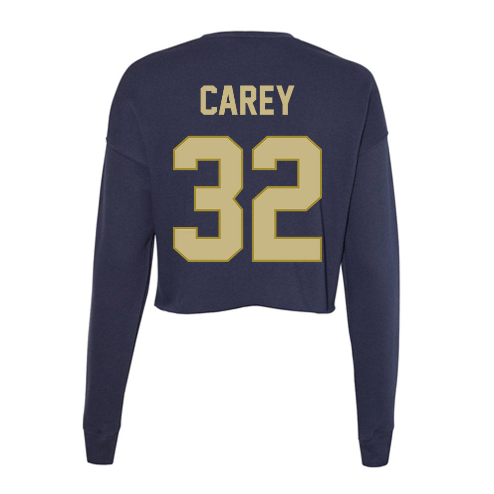 Oral Roberts - NCAA Men's Soccer : Kyle Carey - Women's Cropped Crew Fleece-1