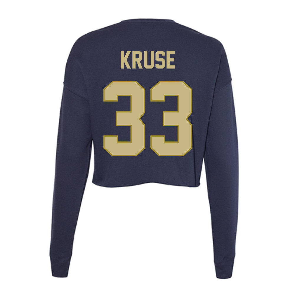 Oral Roberts - NCAA Men's Basketball : Seth Kruse - Women's Cropped Crew Fleece-1