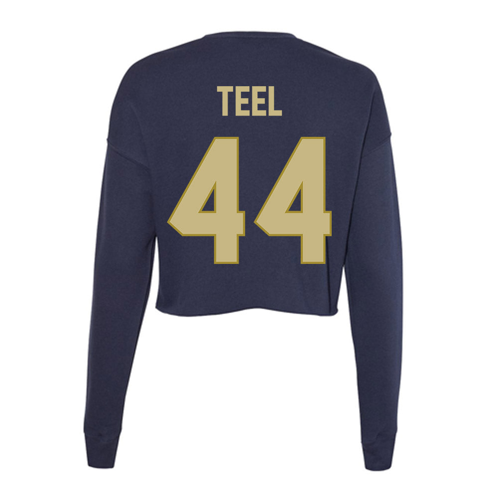 Oral Roberts - NCAA Baseball : Easton Teel - Women's Cropped Crew Fleece-1