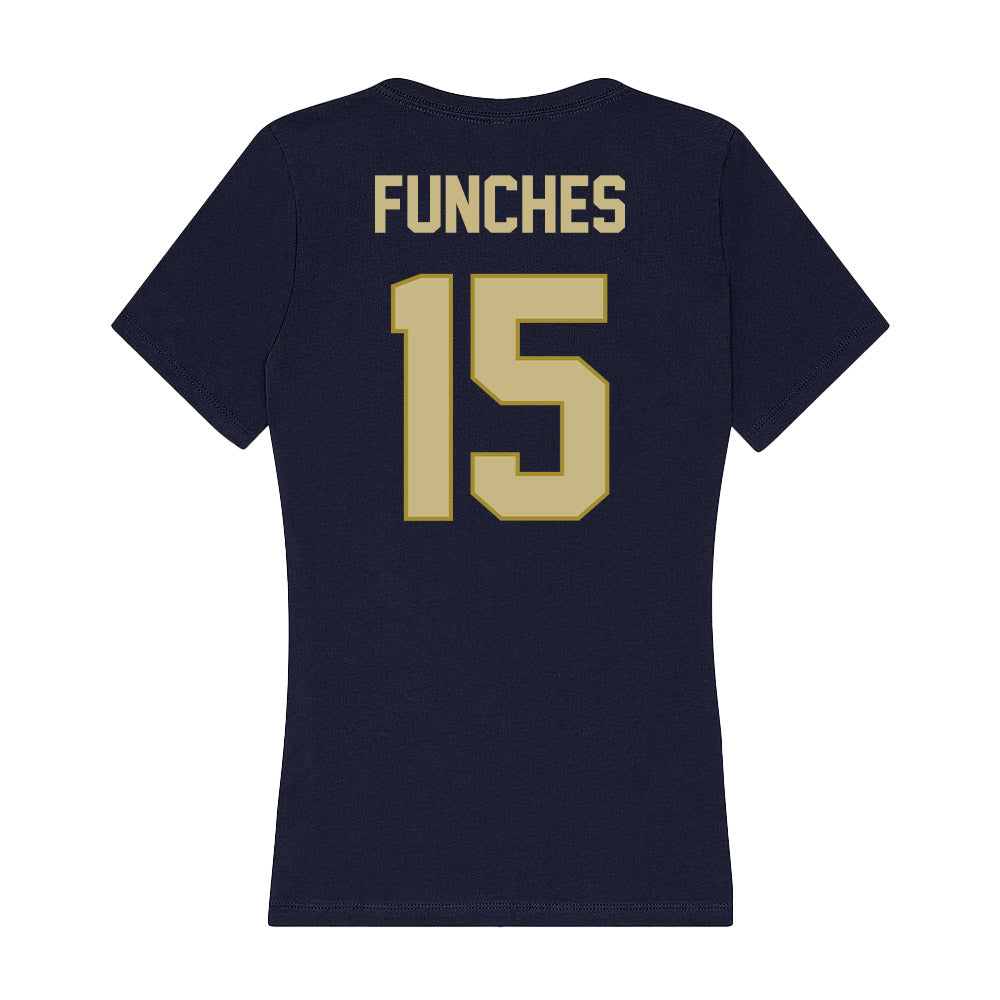 Oral Roberts - NCAA Women's Basketball : Zai Funches - Women's V-Neck T-Shirt-1