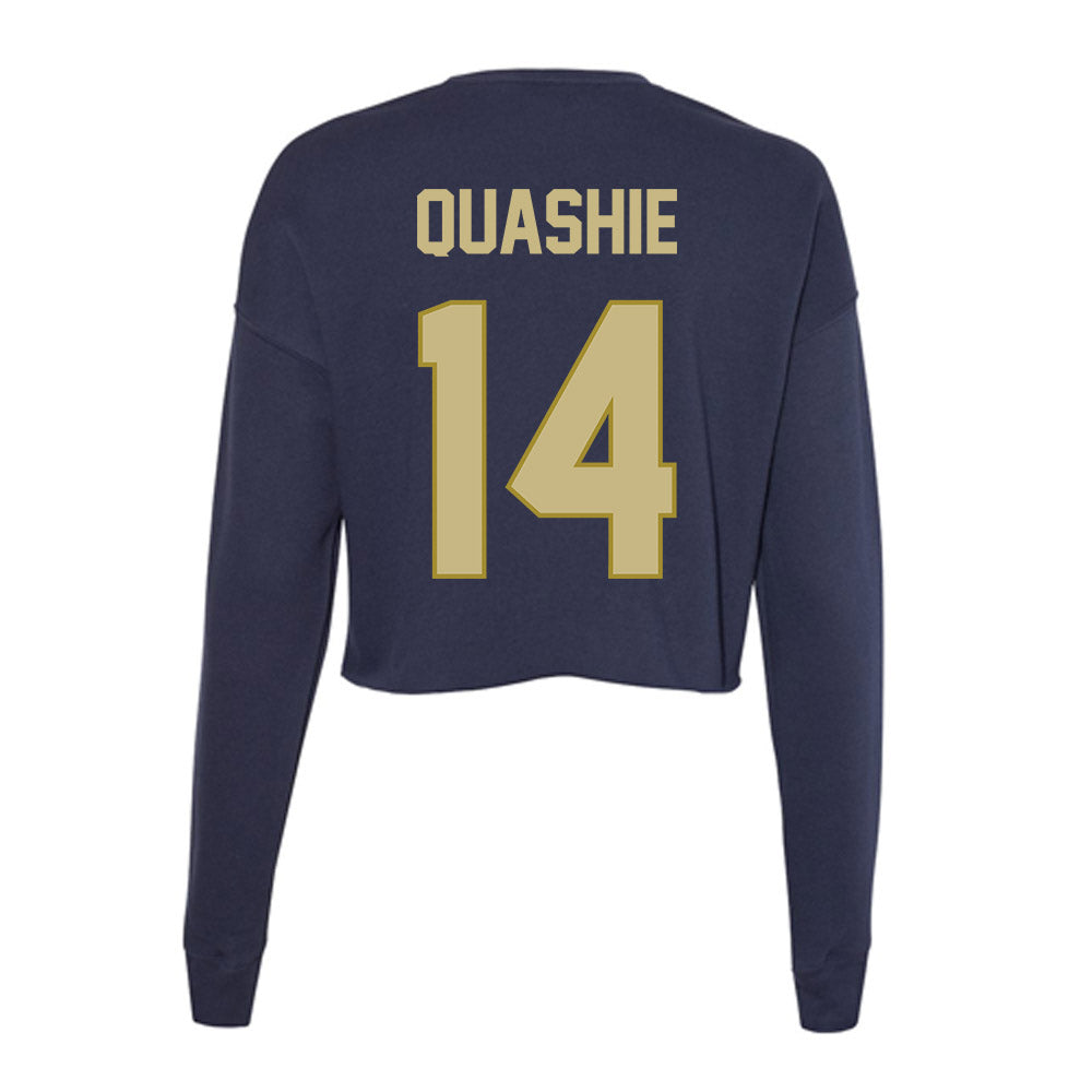 Oral Roberts - NCAA Men's Soccer : Joel Quashie - Women's Cropped Crew Fleece-1