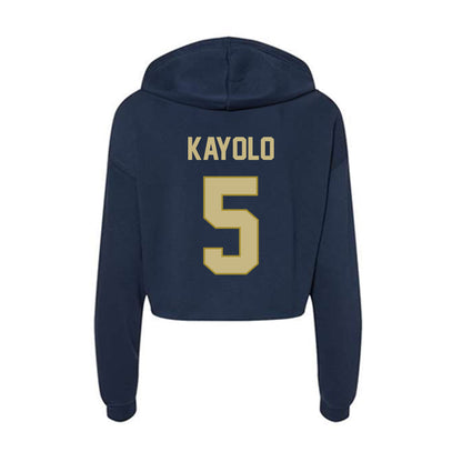 Oral Roberts - NCAA Women's Basketball : Sephora Kayolo - Women's Crop Fleece Hoodie-1