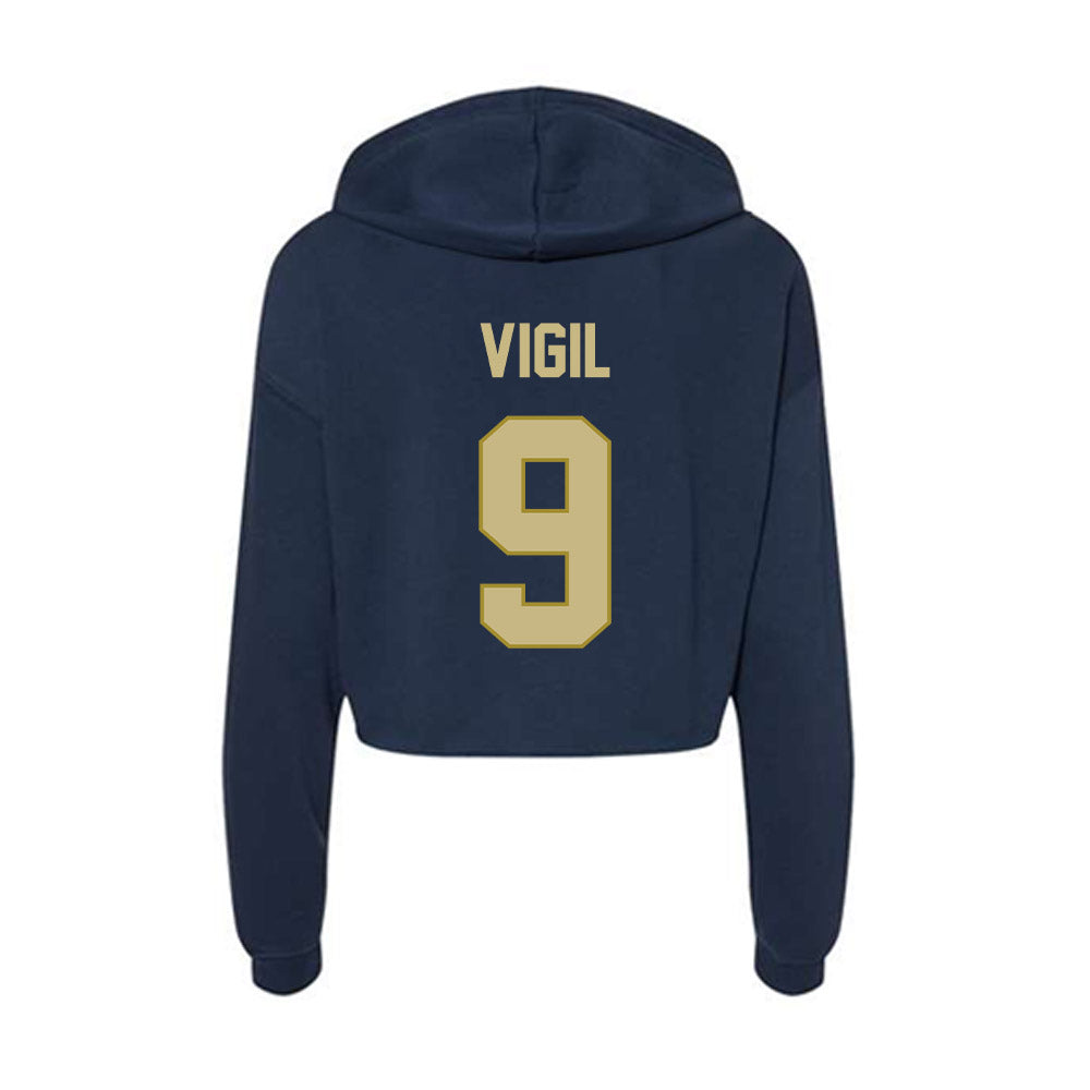 Oral Roberts - NCAA Women's Soccer : Ava Vigil - Women's Crop Fleece Hoodie-1