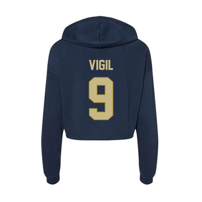 Oral Roberts - NCAA Women's Soccer : Ava Vigil - Women's Crop Fleece Hoodie-1