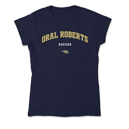 Oral Roberts - NCAA Men's Soccer : Kyle Carey - Soft Style Women’s T-Shirt-0