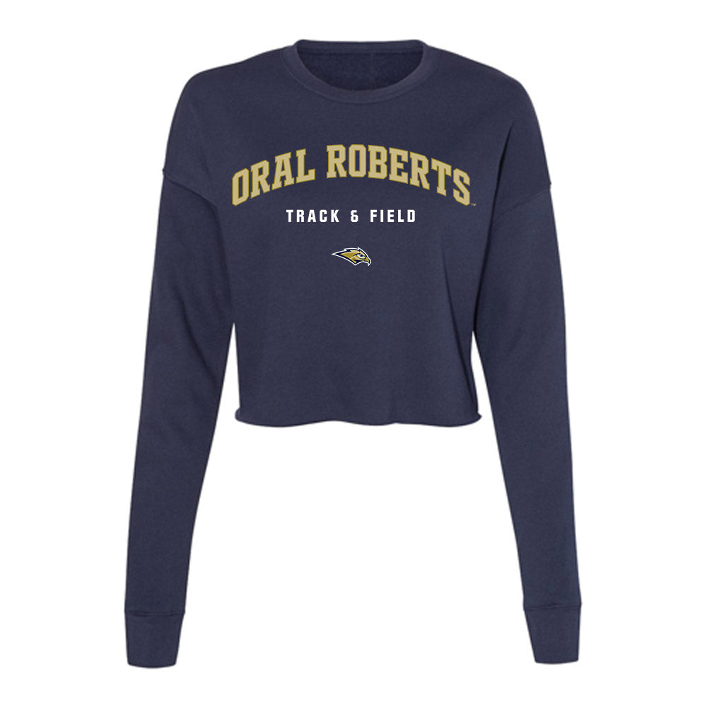 Oral Roberts - NCAA Women's Track & Field : Olivia Granderson - Women's Cropped Crew Fleece-0