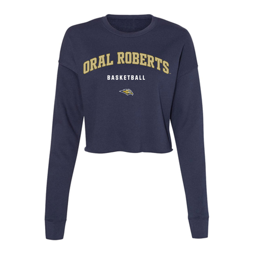 Oral Roberts - NCAA Women's Basketball : Jalei Oglesby - Women's Cropped Crew Fleece-0