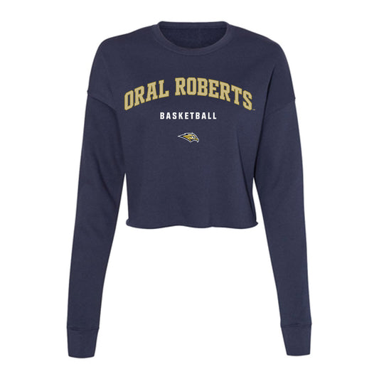 Oral Roberts - NCAA Women's Basketball : Preslee Hartsock - Women's Cropped Crew Fleece-0