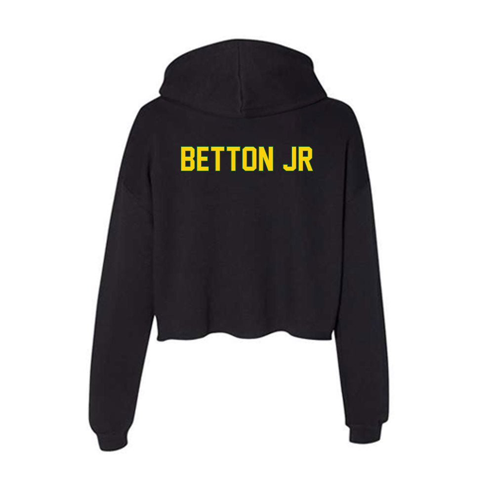  - NCAA Men's Track & Field : Bryant Betton Jr - Classic Shersey Women's Crop Fleece Hoodie-1