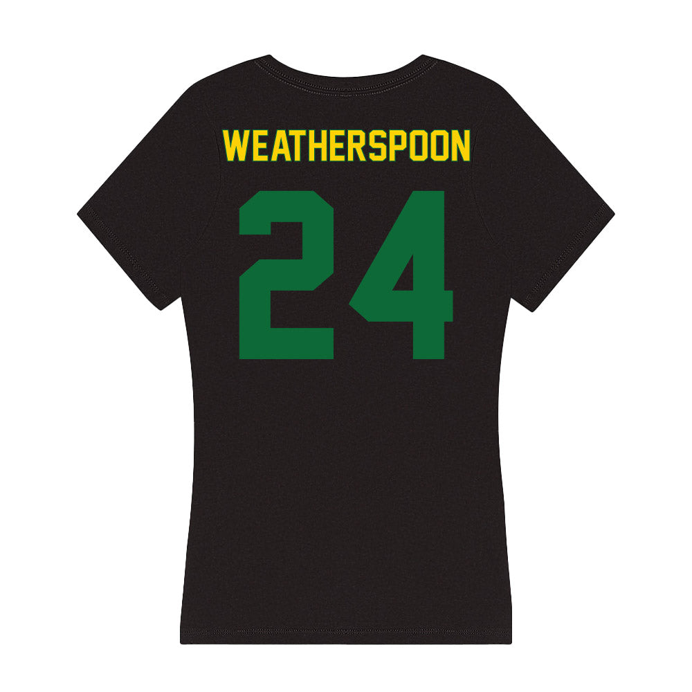  - NCAA Women's Basketball : Jeana Weatherspoon - Classic Shersey Women's V-Neck T-Shirt-1