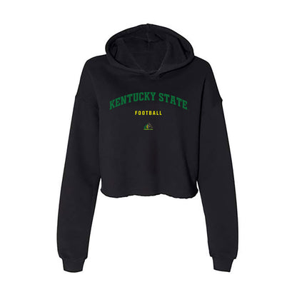 KYSU - NCAA Football : Kye Nelson - Classic Shersey Women's Crop Fleece Hoodie-0