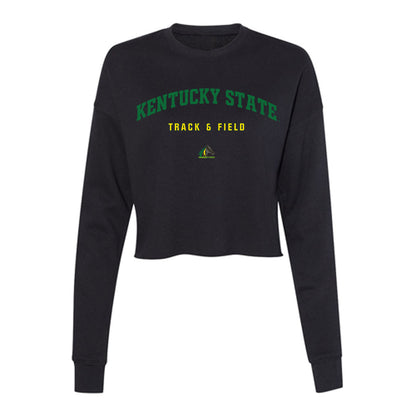  - NCAA Men's Track & Field : Montrai Lockwood - Classic Shersey Women's Cropped Crew Fleece-0