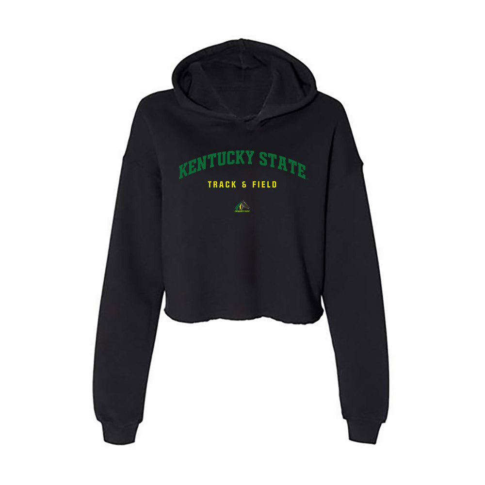  - NCAA Men's Track & Field : Montrai Lockwood - Classic Shersey Women's Crop Fleece Hoodie-0