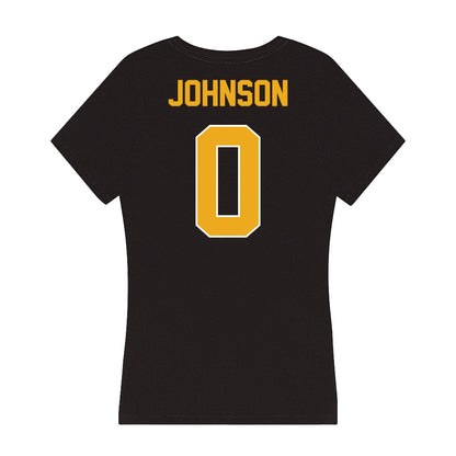 LBSU - NCAA Men's Basketball : Austin Johnson - Women's V-Neck T-Shirt-1