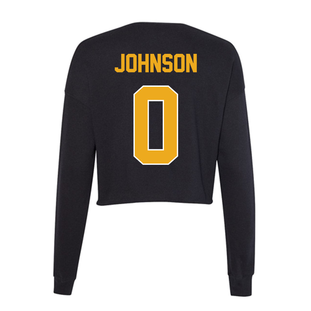 LBSU - NCAA Men's Basketball : Austin Johnson - Women's Cropped Crew Fleece-1