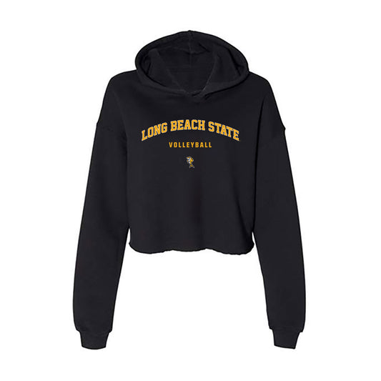 LBSU - NCAA Women's Volleyball : Natalie Glenn - Women's Crop Fleece Hoodie-0