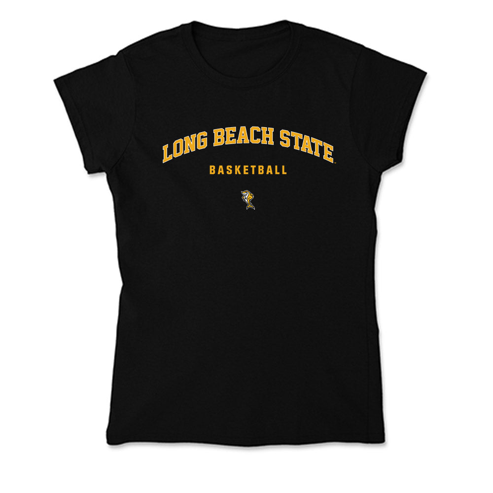 LBSU - NCAA Men's Basketball : Austin Johnson - Soft Style Women’s T-Shirt-0