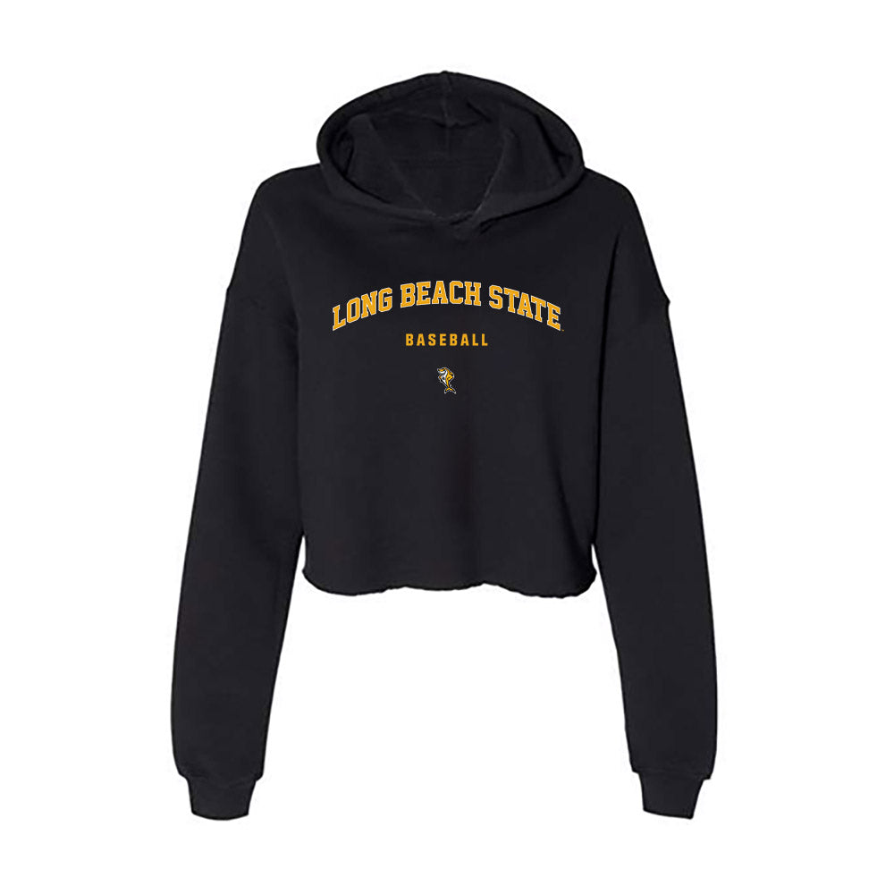 LBSU - NCAA Baseball : Tristan Dalzell - Women's Crop Fleece Hoodie-0