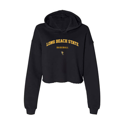 LBSU - NCAA Baseball : Tristan Dalzell - Women's Crop Fleece Hoodie-0