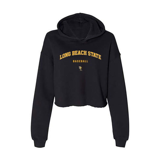 LBSU - NCAA Baseball : Tristan Dalzell - Women's Crop Fleece Hoodie-0