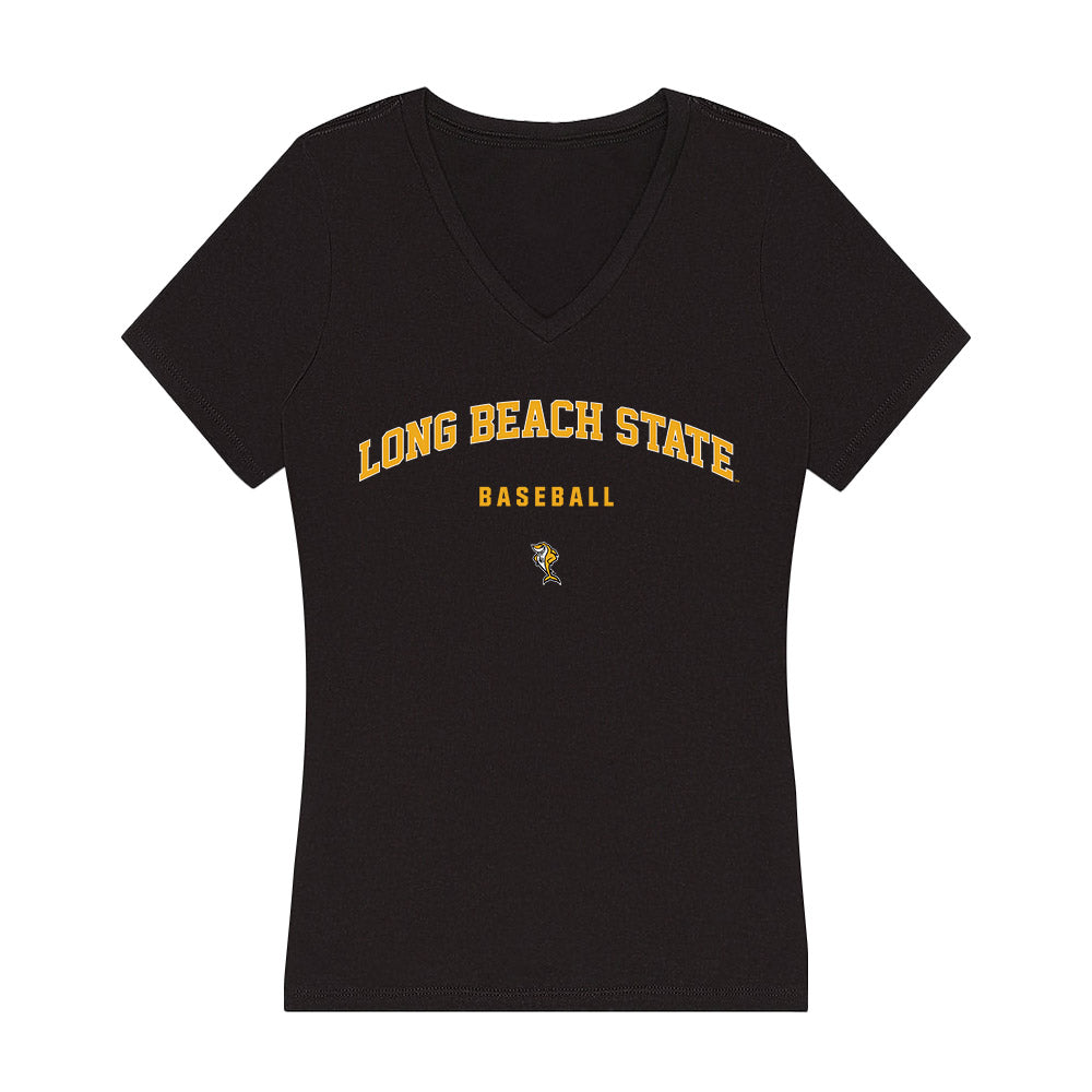 LBSU - NCAA Baseball : Tristan Dalzell - Women's V-Neck T-Shirt-0