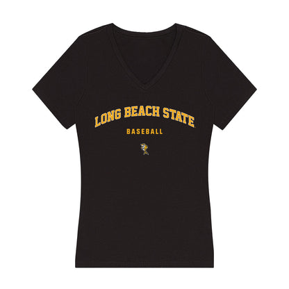 LBSU - NCAA Baseball : Tristan Dalzell - Women's V-Neck T-Shirt-0