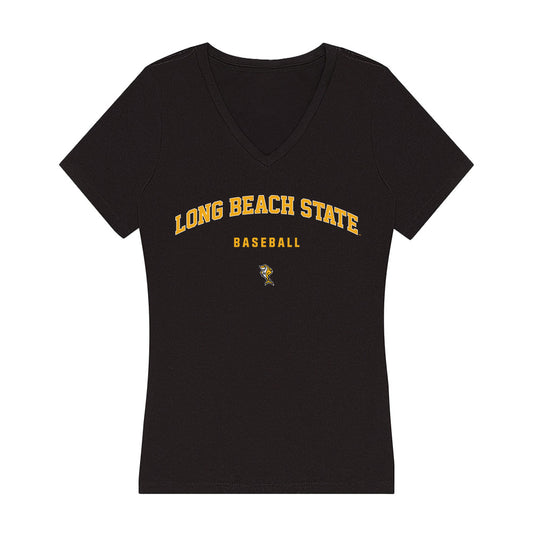 LBSU - NCAA Baseball : Tristan Dalzell - Women's V-Neck T-Shirt-0