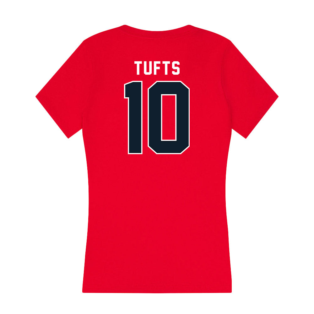 Dallas Baptist - NCAA Women's Soccer : Kenzi Tufts - Women's V-Neck T-Shirt-1