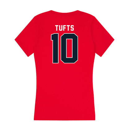 Dallas Baptist - NCAA Women's Soccer : Kenzi Tufts - Women's V-Neck T-Shirt-1