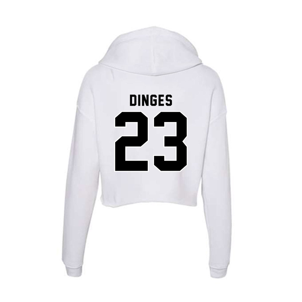 Providence - NCAA Women's Basketball : Ashley Dinges - Women's Crop Fleece Hoodie-1