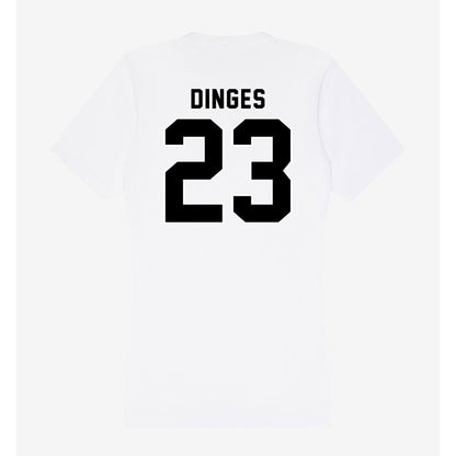 Providence - NCAA Women's Basketball : Ashley Dinges - Women's V-Neck T-Shirt-1