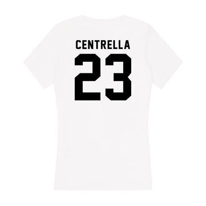 Providence - NCAA Men's Ice Hockey : Andrew Centrella - Women's V-Neck T-Shirt-1