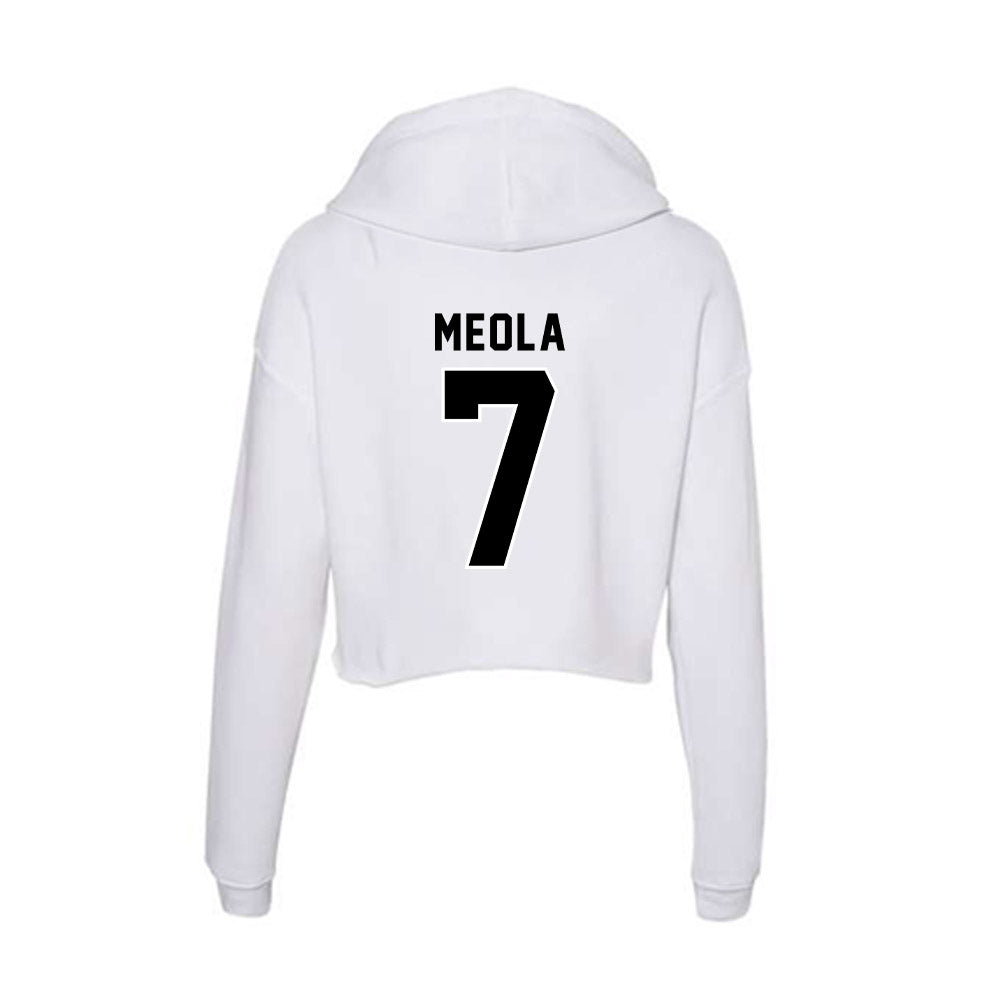 Providence - NCAA Men's Lacrosse : Luca Meola - Women's Crop Fleece Hoodie-1