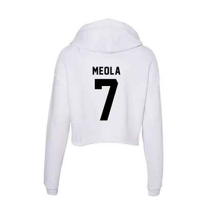 Providence - NCAA Men's Lacrosse : Luca Meola - Women's Crop Fleece Hoodie-1