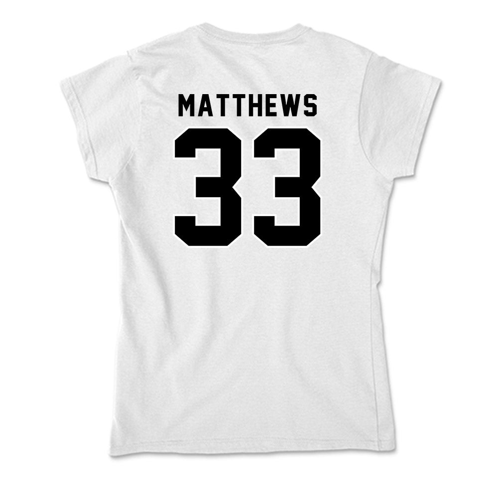 Providence - NCAA Men's Ice Hockey : Aaron Matthews - Soft Style Women’s T-Shirt-1