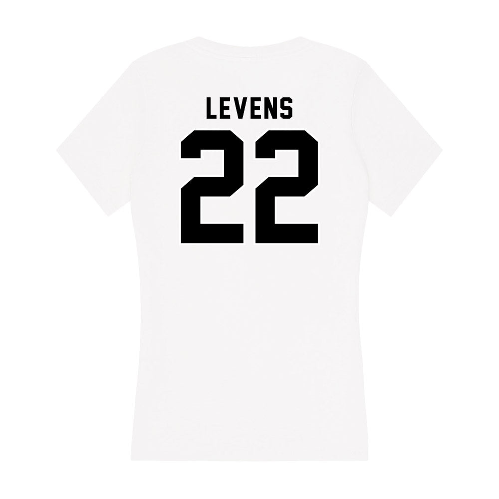 Providence - NCAA Men's Ice Hockey : Clint Levens - Women's V-Neck T-Shirt-1