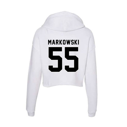 Providence - NCAA Men's Lacrosse : Stephen Markowski - Women's Crop Fleece Hoodie-1