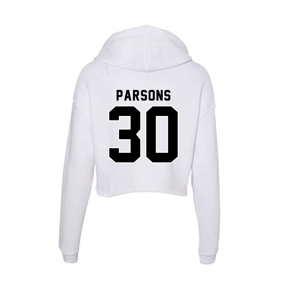 Providence - NCAA Men's Ice Hockey : John Parsons - Women's Crop Fleece Hoodie-1