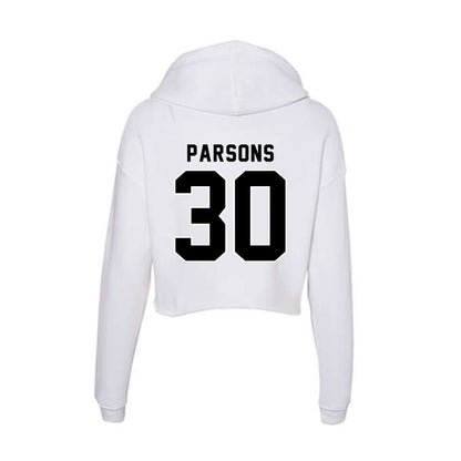 Providence - NCAA Men's Ice Hockey : John Parsons - Women's Crop Fleece Hoodie-1
