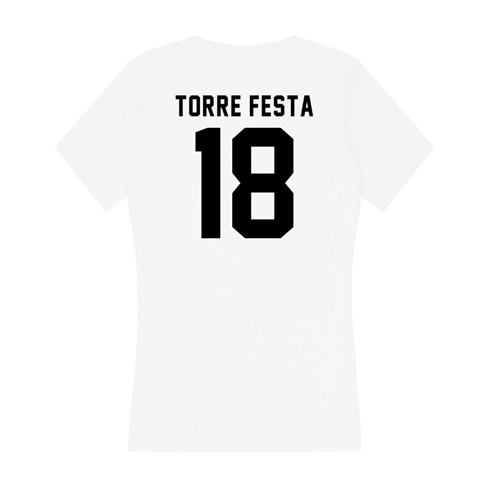 Providence - NCAA Women's Field Hockey : Martina Torre Festa - Women's V-Neck T-Shirt-1