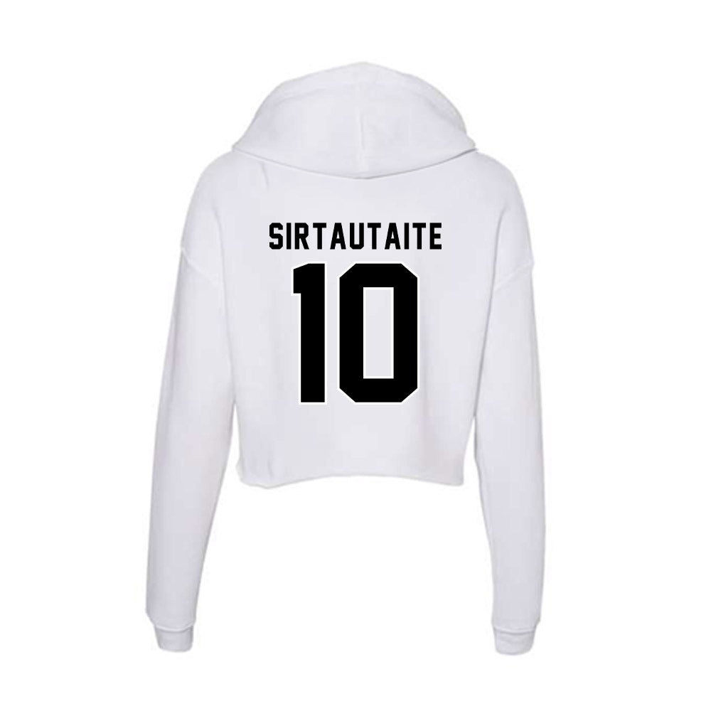 Providence - NCAA Women's Basketball : Ugne Sirtautaite - Women's Crop Fleece Hoodie-1