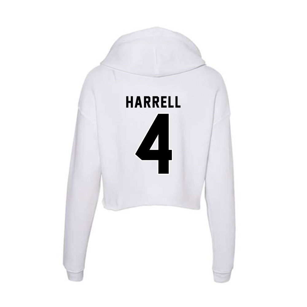 Providence - NCAA Men's Basketball : Jaylen Harrell - Women's Crop Fleece Hoodie-1