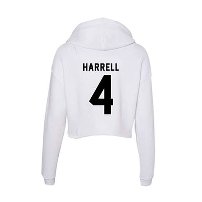 Providence - NCAA Men's Basketball : Jaylen Harrell - Women's Crop Fleece Hoodie-1