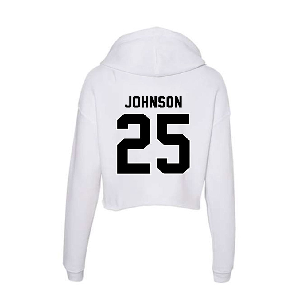 Providence - NCAA Women's Ice Hockey : Hannah Johnson - Women's Crop Fleece Hoodie-1