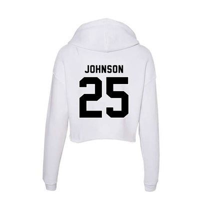 Providence - NCAA Women's Ice Hockey : Hannah Johnson - Women's Crop Fleece Hoodie-1