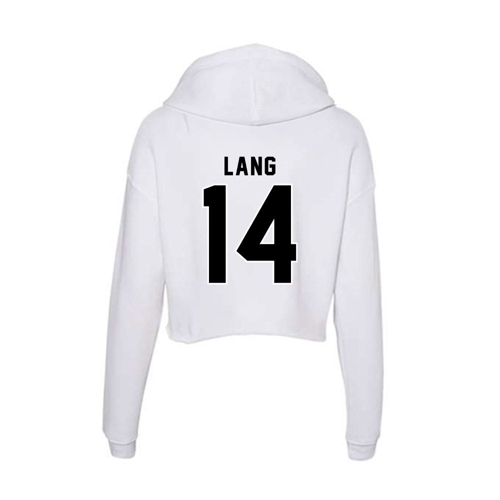 Providence - NCAA Women's Ice Hockey : Josie Lang - Women's Crop Fleece Hoodie-1